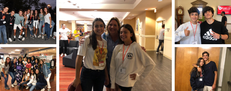 alumnos en la orientation camp de Estados Unidos 2019