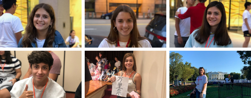 alumnos en la orientation camp 2019